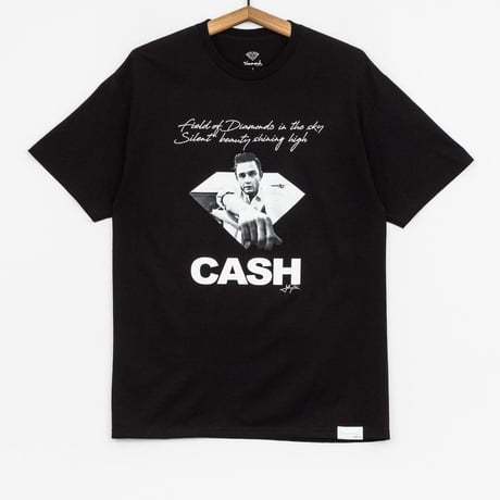 限定 【L】 Diamond Supply Co ダイヤモンドサプライ CASH ジョニーキャッシュ 半袖 Tシャツ 黒