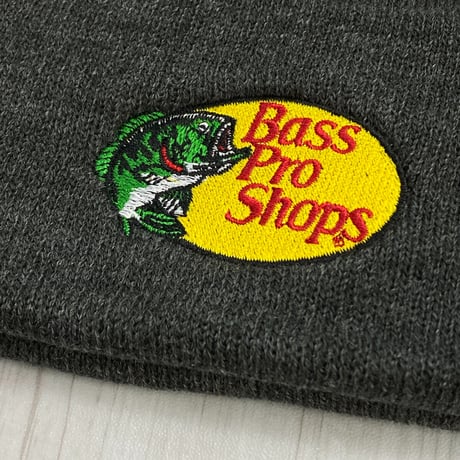 全米最大級のアウトドアブランド Bass Pro Shops バスプロショップス 刺繍ロゴ ニット帽 (Bps31)