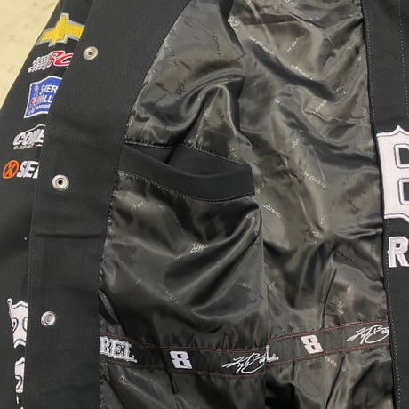 NASCAR ナスカー JHデザイン REBEL Bourbon レーシングジャケット KYLE BUSCH カイルブッシュ #8  (NSCR24)