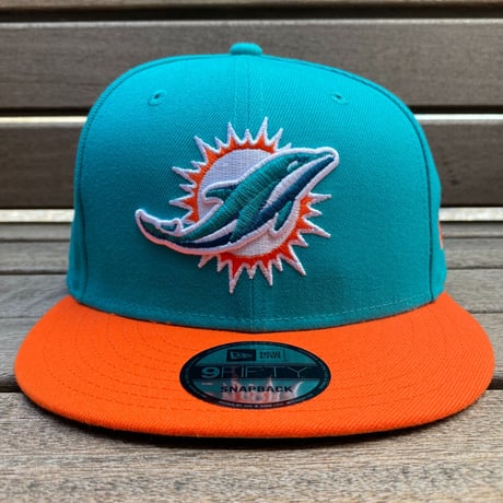 USA限定 9FIFTY ニューエラ NFL ドルフィンズ MIA DOLPHINS スナップバックキャップ 2TONE