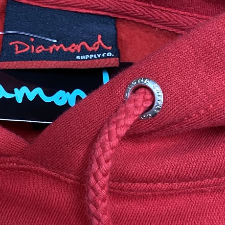 ダイヤモンドサプライ Diamond supply co. プルオーバー パーカー 赤 BIGバックプリント  LA ストリート