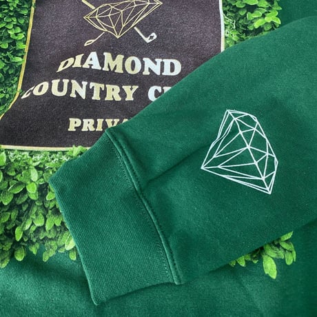 Diamond Supply Co. ダイヤモンドサプライ  C.C クルーネック スウェット トレーナー Country Club 緑