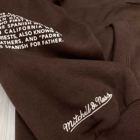 USA限定 Mitchell&Ness USA サンディエゴ パドレス Team Origins プルオーバー パーカー PADRES