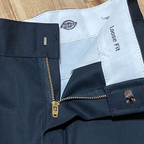 本場USAモデル Dickies ディッキーズ LOOSE FIT ダブルニー ブラック 極太モデル 85283 (JNS95)