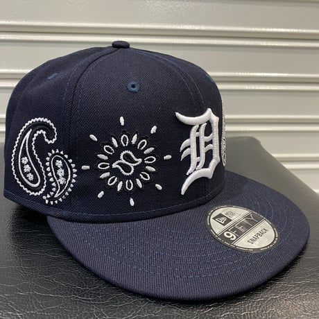USA限定 Newera ニューエラ 9FIFTY ペイズリー スナップバック MLB デトロイト タイガース