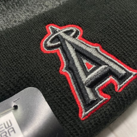 NEWERA USA ニューエラ MLB ロサンゼルス エンゼルス LA Angels ニット帽 黒