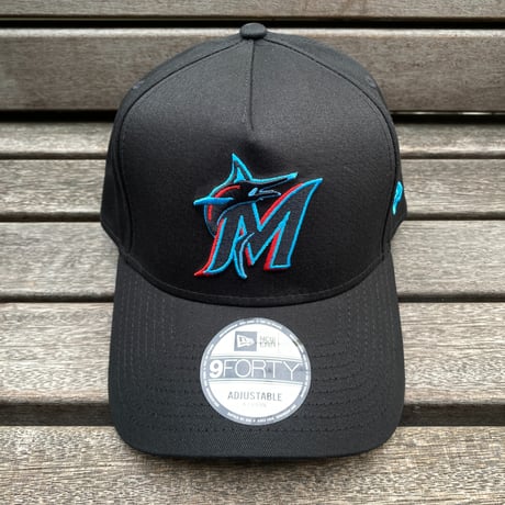 USA仕様 Newera ニューエラ 9Forty A-Frame Aフレーム Marlins マイアミ マーリンズ OTC キャップ (940-83)