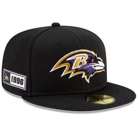 NFL 限定100周年記念 NEWERA ニューエラ Ravens ボルチモア レイブンズ 59Fifty キャップ