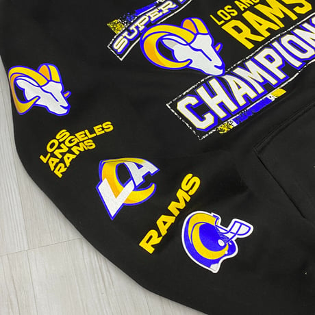 限定 NFL スーパーボウル  LA RAMS ロサンゼルス ラムズ  チャンピオンズ パーカー
