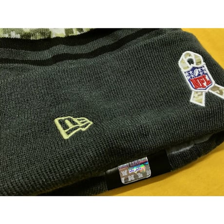 NEWERA ニューエラ NFL グリーンベイ パッカーズ 迷彩 フリース ニット帽 ベテランズデー 退役軍人