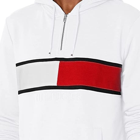 TOMMY HILFIGER USA トミーヒルフィガー HALF ZIP スウェット プルオーバーパーカー