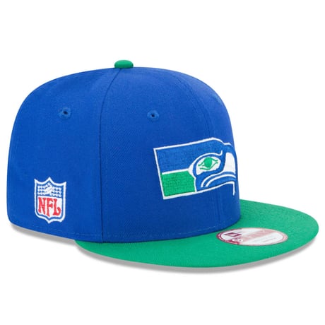 NFL ニューエラ NEWERA 旧ロゴ Seahawks シアトル シーホークス 青 スナップバックキャップ 9Fifty