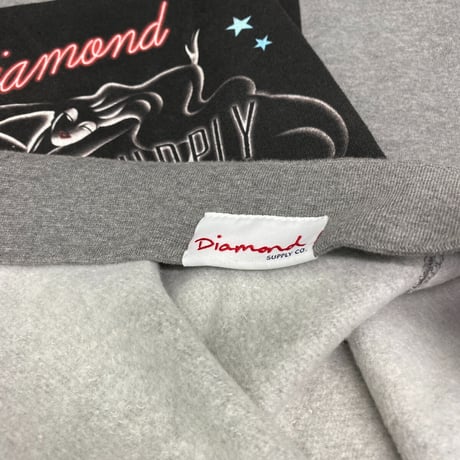Diamond Supply ダイヤモンドサプライ  Distract クルーネック スウェット トレーナー ガンメタ グレー