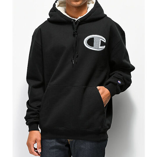 Champion SUPER FLEECE プルオーバーパーカー 総柄 入手困難