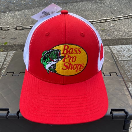 限定ステイトパッチ仕様 Bass Pro Shops バスプロショップス 刺繍ロゴ Arkansas アーカンソー メッシュキャップ (Bps60)
