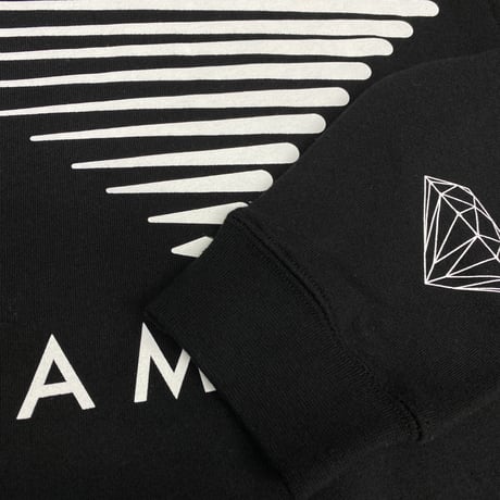 Diamond Supply ダイヤモンドサプライ Westwind クルーネック スウェット トレーナー ピスタグ付き 黒