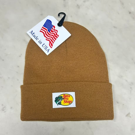 アメリカ製 全米最大級のアウトドアブランド Bass Pro Shops バスプロショップス ロゴラベル ニット帽 チップマンク (Bps90)