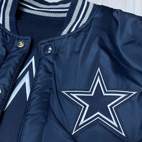USA限定 NFLPA公式 Cowboys ダラス カウボーイズ NFL リバーシブル スタジャン