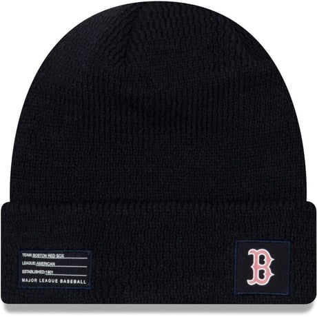 NEWERA ニューエラ MLB ニット帽 ボストン RedSox レッドソックス 紺 YOUTH 防寒