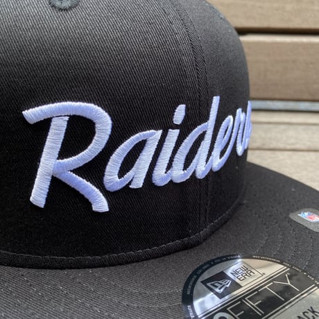 USA限定 9FIFTY ニューエラ NFL レイダース LV RAIDERS スナップバックキャップ SCRIPT