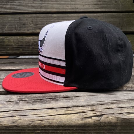 Mitchell&Ness ミッチェル&ネス Chicago シカゴ Bllus ブルズ 公式 Stripz スナップバックキャップ