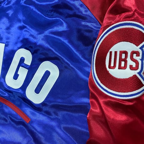 ミッチェル&ネス Mitchell&Ness シカゴ カブス CUBS サテン スタジアムジャンパー