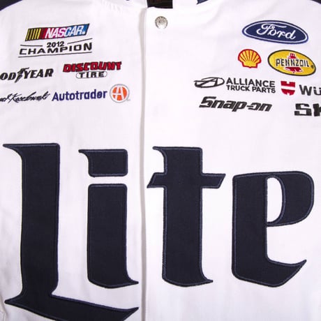 USA最強モータースポーツ  NASCAR 海外限定 JHデザイン レーシングジャケット  LITE ミラーライト