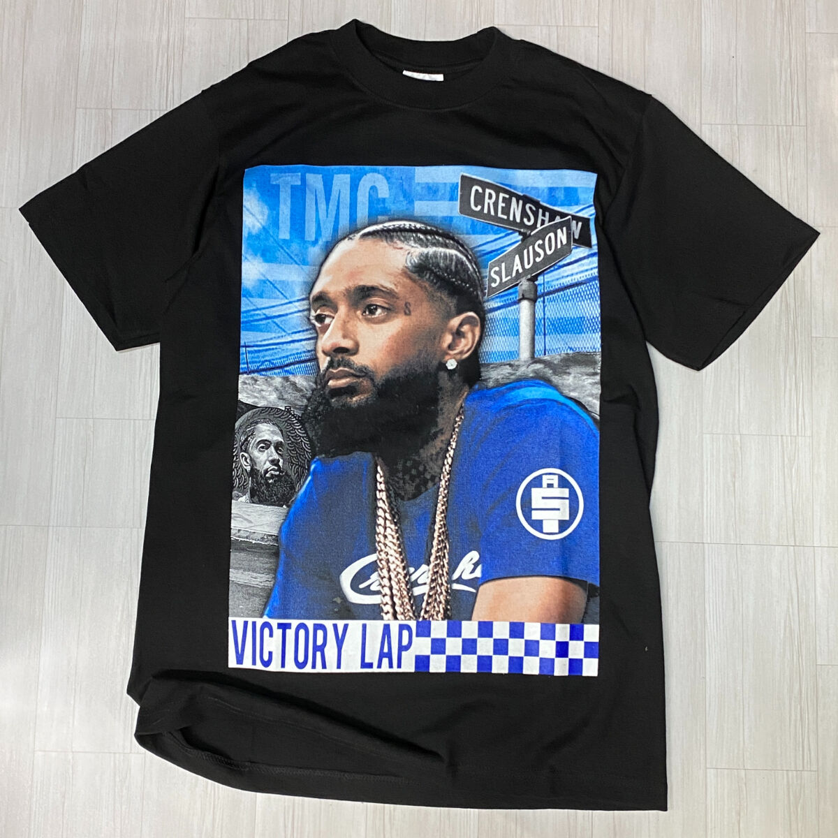 LA発 NIPSEY HUSSLE 二プシーハッスル グラフィック 半袖 Tシャツ Victo