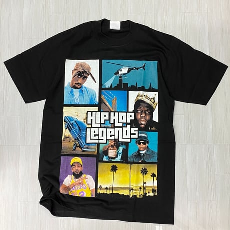 LA発 HIPHOP LEGENDS レジェンド アンダーグラウンド グラフィック ヘビーウェイト Tシャツ (GTS23)
