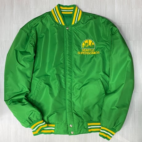 USA限定 JHデザイン NBA シアトル スーパーソニックス Supersonics リバーシブル スタジャン
