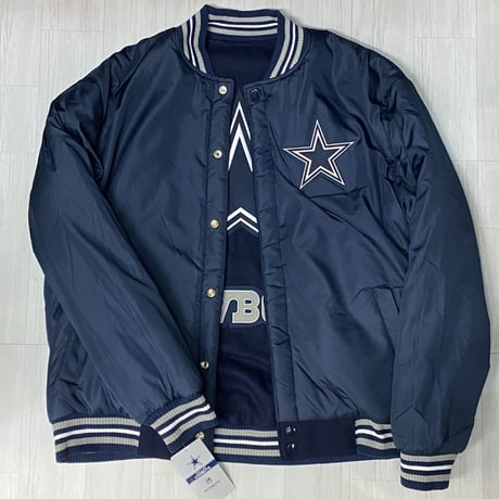 USA限定 NFLPA公式 Cowboys ダラス カウボーイズ NFL リバーシブル スタジャン