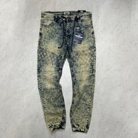 米国発 Twenty Two oz トゥエンティ ツー オンス Tiedye Distressed Moto ジョガーデニム (JNS171)