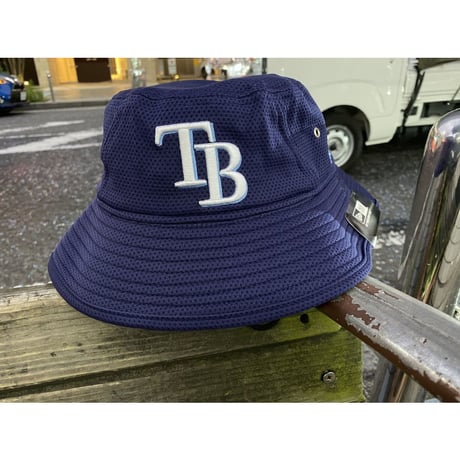 REDUX ニューエラ NEWERA タンパベイ TB レイズ Rays 公式 BUCKET バケットハット 紺 MLB