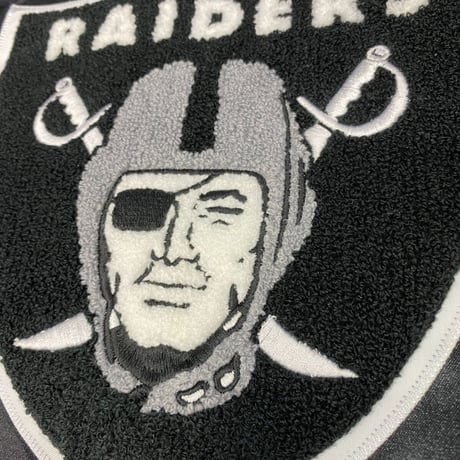 Mitchell&Ness ミッチェル&ネス NFL ラスベガス レイダース サテン スタジアムジャンパー