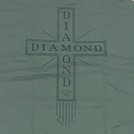【4XL】  ダイヤモンドサプライ Diamond Supply Co. 半袖 Tシャツ ミリタリーグリーン 十字架ロゴ (T21)