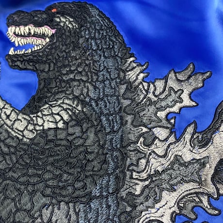 葛飾北斎【神奈川沖浪裏】との夢のコラボ GODZILLA ゴジラ リバーシブル スカジャン (SKJ82)