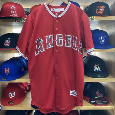 Majestic マジェスティック MLB 大谷翔平 #17 ロサンゼルス LA エンゼルス Angels レプリカユニフォーム 赤