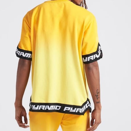 日本未入荷 BLACK PYRAMID ブラックピラミッド 半袖 タイダイ スウェット Tシャツ グラデーション