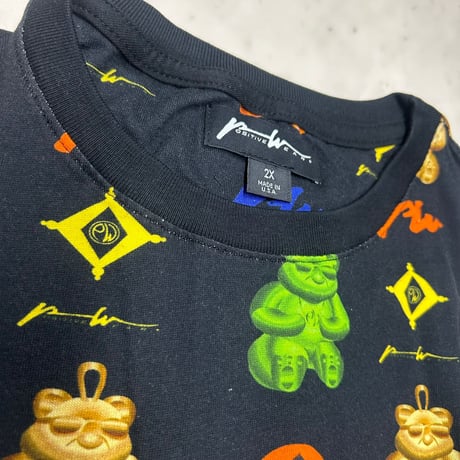 アメリカ製 Positive Wear Clothing ポジティブウェア クロージング All Over Bear Tシャツ (PWT45B)