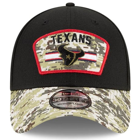 Newera ニューエラ NFL 39THIRTY ヒューストン テキサンズ Texans ストレッチキャップ 迷彩