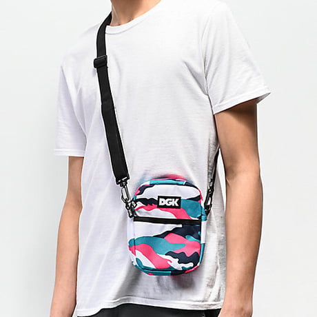 超レア DGK ディージーケー SouthBeach 迷彩 ショルダーバッグ クロスボディ