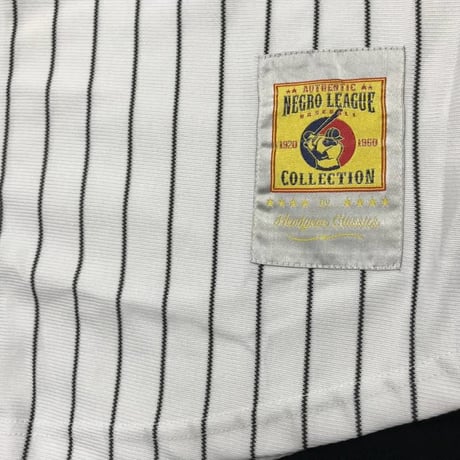NEGRO LEAGUE 『NY ニューヨーク ブラックヤンキース』 公式 ベースボールシャツ ＃99 ピンストライプ