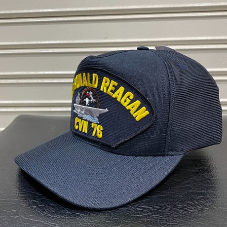 アメリカ製 イーグルクレスト社 CVN76 USS ロナルド レーガン 米海軍  空母 ミリタリー キャップ