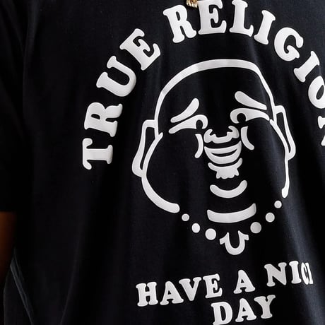 True Religion トゥルーレリジョン Have a Nice Day Buddha ナイスデー ブッダ Tシャツ  (TRUE-TS8)