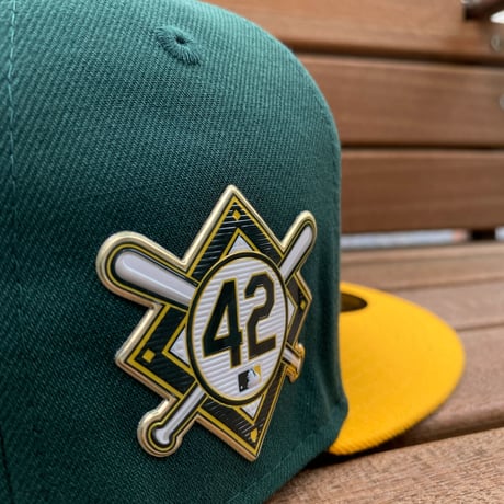 記念モデル Newera ニューエラ 59FIFTY アスレチックス Athletics ジャッキーロンビンソンデー #42
