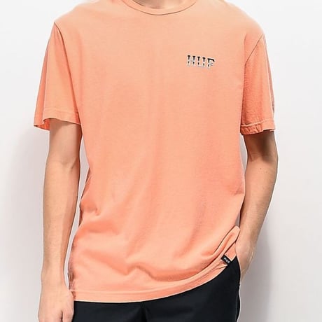 HUF ハフ EMBER ROSE 半袖 Tシャツ バラ 炎 Desert Flower サーモンピンク ストリート LA