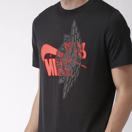 USAモデル NIKE ナイキ Jordan ジョーダン FUTURA WINGS ウィング 半袖 Tシャツ 黒 ブラック
