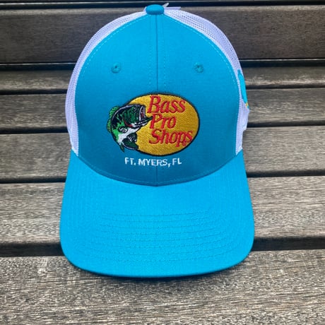限定ステイトパッチ仕様 Bass Pro Shops バスプロショップス 刺繍ロゴ FT.MYERS, FL メッシュキャップ (Bps47)