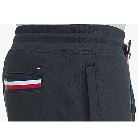 TOMMY HILFIGER USA トミーヒルフィガー 薄手 スウェット ショートパンツ 黒