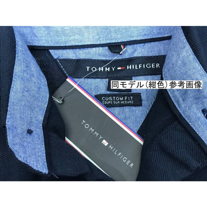   - 新品 トミーヒルフィガー XL 刺繍ロゴ ストレッチ ポロシャツ 紺 ゴルフにも TOMMY HILFIGER 新品 トミーヒルフィガー 刺繍ロゴ ストレッチ